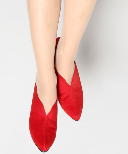 MARLENE JOBERT（マルレーヌ　ジョベル）の「スリットブーティー（ブーツ・レディース・ブラック/グレー/レッド・22.5/23/23.5/24/24.5）」の10枚目の写真