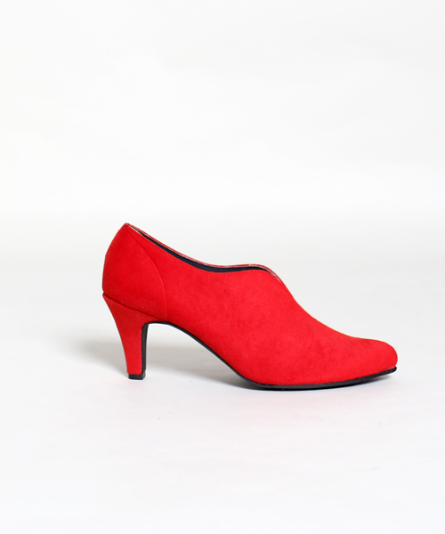 MARLENE JOBERT（マルレーヌ　ジョベル）の「スリットブーティー（ブーツ・レディース・ブラック/グレー/レッド・22.5/23/23.5/24/24.5）」の12枚目の写真