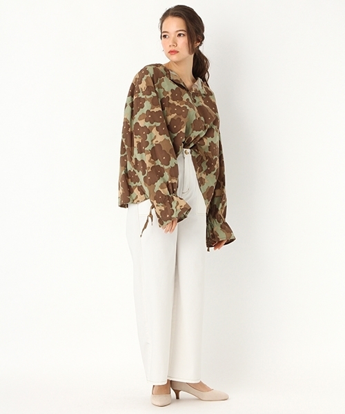 niko and...（ニコアンド）の「オリジナルステッチベイカーパンツ（その他パンツ・レディース・オフホワイト/ネイビー/キャメル・3/4）」の15枚目の写真