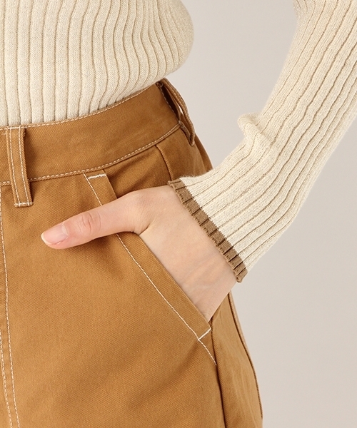 niko and...（ニコアンド）の「オリジナルステッチベイカーパンツ（その他パンツ・レディース・オフホワイト/ネイビー/キャメル・3/4）」の14枚目の写真