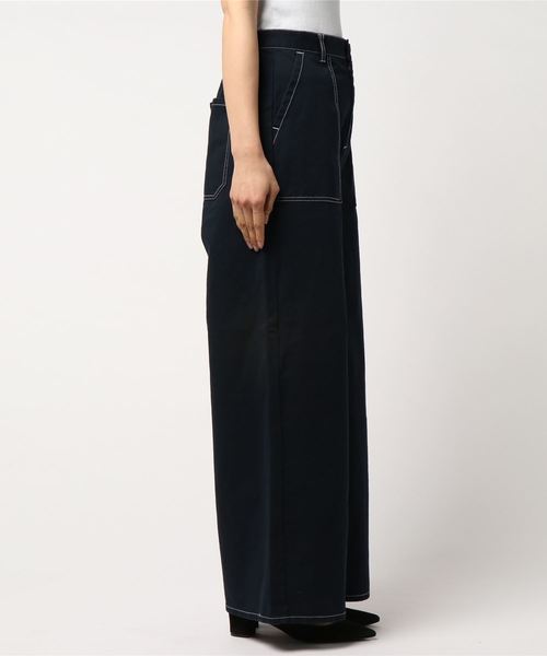 【お値打ち品⭐︎】WhimGazetteバイカラーステッチベイカーパンツ ベイカーパンツ | Whim Gazette(ウィム ガゼット)レディース