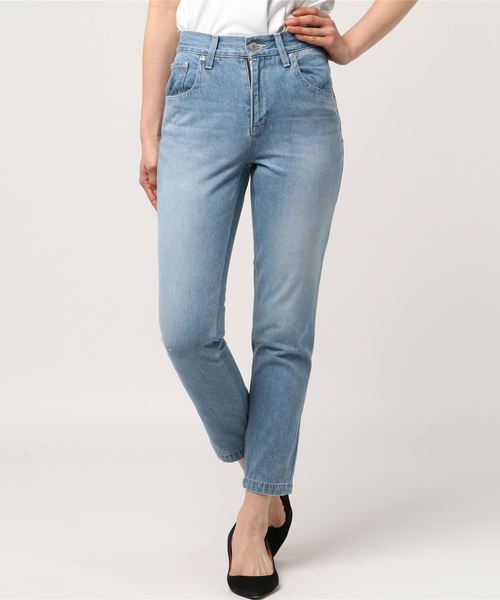 STUDIOUS（ステュディオス）の「クロップドスキニーデニム（デニムパンツ・レディース・ブルー/サックスブルー・0/1）」の5枚目の写真