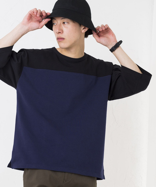 WEGO(ウィゴー)の「WEGO/ドロップショルダーフットボール7分袖Tシャツ(Tシャツ/カットソー・メンズ・ブルー系その他/ホワイト/ホワイト系その他/ブラック/ブラウン/ロイヤルブルー/レッド・LARGE/MEDIUM/SMALL)」の8枚目の写真