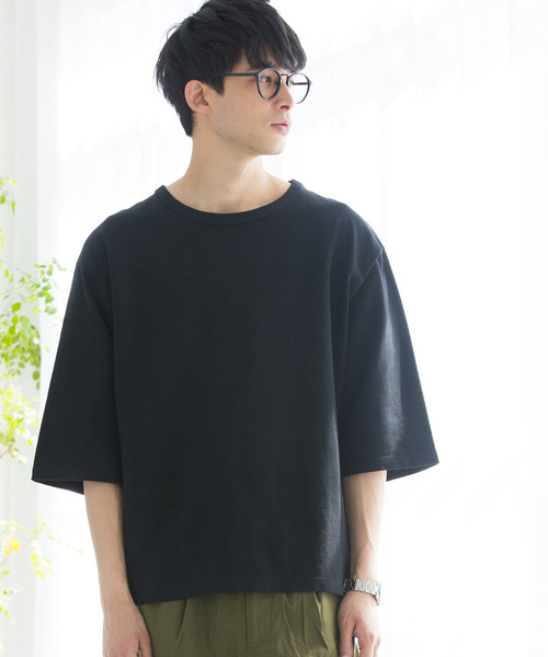 WEGO(ウィゴー)の「WEGO/ドロップショルダーフットボール7分袖Tシャツ(Tシャツ/カットソー・メンズ・ブルー系その他/ホワイト/ホワイト系その他/ブラック/ブラウン/ロイヤルブルー/レッド・LARGE/MEDIUM/SMALL)」の7枚目の写真