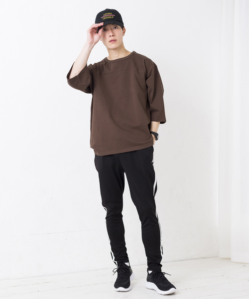 WEGO(ウィゴー)の「WEGO/ドロップショルダーフットボール7分袖Tシャツ(Tシャツ/カットソー・メンズ・ブルー系その他/ホワイト/ホワイト系その他/ブラック/ブラウン/ロイヤルブルー/レッド・LARGE/MEDIUM/SMALL)」の18枚目の写真