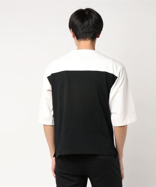 WEGO(ウィゴー)の「WEGO/ドロップショルダーフットボール7分袖Tシャツ(Tシャツ/カットソー・メンズ・ブルー系その他/ホワイト/ホワイト系その他/ブラック/ブラウン/ロイヤルブルー/レッド・LARGE/MEDIUM/SMALL)」の10枚目の写真