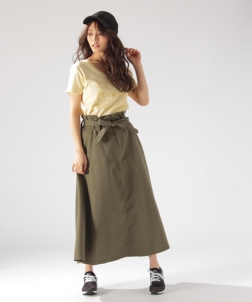 BAYFLOW(ベイフロー)の「BAYFLOW/ピグメントプリントT(Tシャツ/カットソー・レディース・オフホワイト/イエロー/オレンジ・SMALL/MEDIUM)」の12枚目の写真