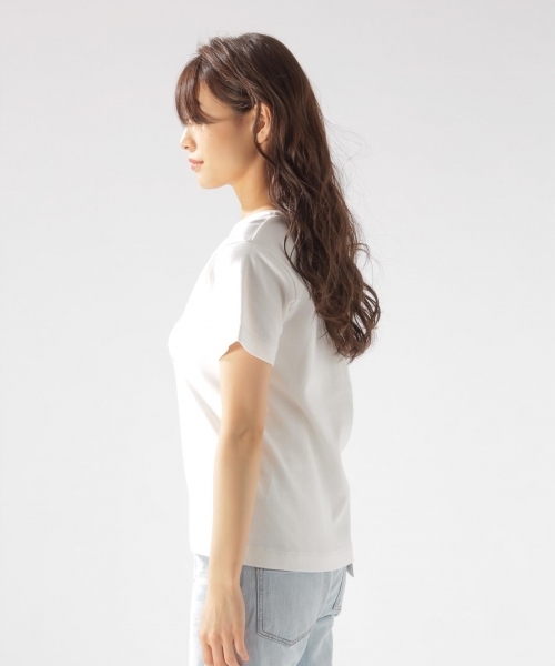 BAYFLOW(ベイフロー)の「BAYFLOW/ピグメントプリントT(Tシャツ/カットソー・レディース・オフホワイト/イエロー/オレンジ・SMALL/MEDIUM)」の7枚目の写真