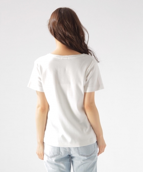 BAYFLOW(ベイフロー)の「BAYFLOW/ピグメントプリントT(Tシャツ/カットソー・レディース・オフホワイト/イエロー/オレンジ・SMALL/MEDIUM)」の11枚目の写真