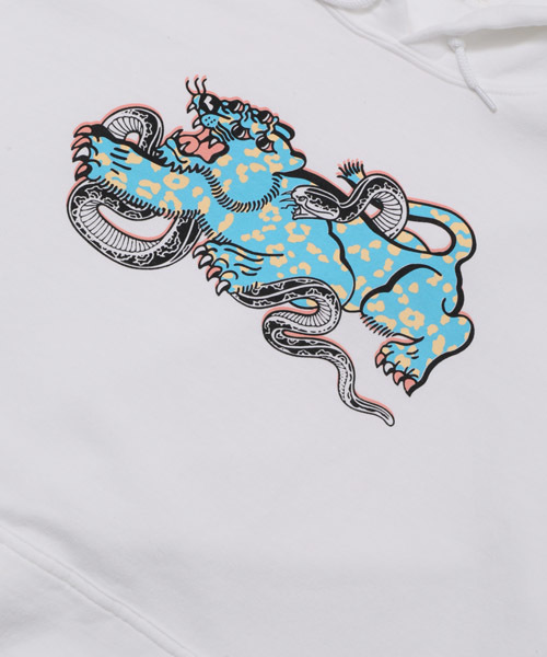 HOLIDAY(ホリデイ)の「LEOPARD TIGER HOODIE レオパードタイガーフーディ(パーカー・レディース・ホワイト/グレー・ONE SIZE)」の10枚目の写真