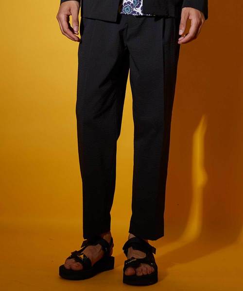 UNITED TOKYO（ユナイテッドトウキョウ）の「アンクルシアサッカーサイドゴムテーパード/セットアップ（その他パンツ・メンズ・ブラック・1/2/3）」の7枚目の写真