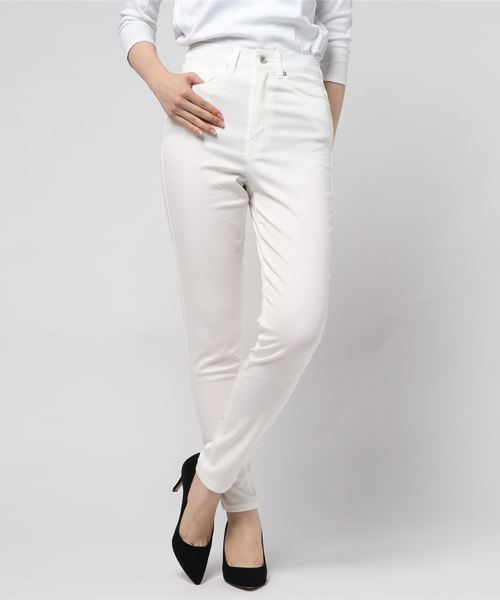 GeeRA(ジーラ)の「楽チン!美ラインストレッチスキニーパンツ(その他パンツ・レディース・ブラック/オフホワイト/ベージュ/レッド/ネイビー/チェック・58/61/70/73/64/67)」の13枚目の写真