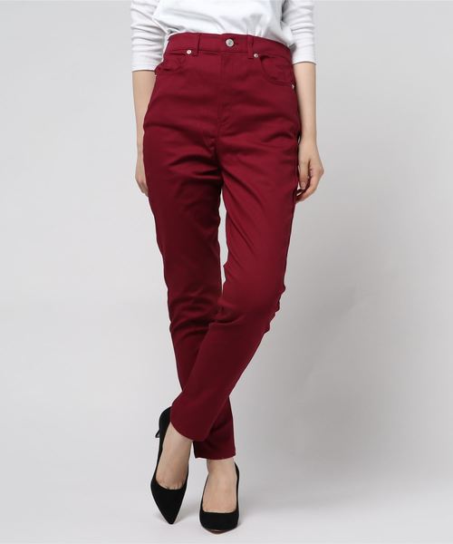 GeeRA(ジーラ)の「楽チン!美ラインストレッチスキニーパンツ(その他パンツ・レディース・ブラック/オフホワイト/ベージュ/レッド/ネイビー/チェック・58/61/70/73/64/67)」の15枚目の写真