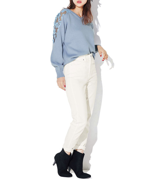 GeeRA(ジーラ)の「楽チン!美ラインストレッチスキニーパンツ(その他パンツ・レディース・ブラック/オフホワイト/ベージュ/レッド/ネイビー/チェック・58/61/70/73/64/67)」の17枚目の写真