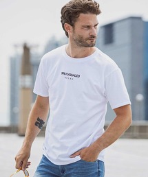 1PIU1UGUALE3 RELAX(ウノピゥウノウグァーレトレ)フロントロゴプリント 半袖Tシャツ