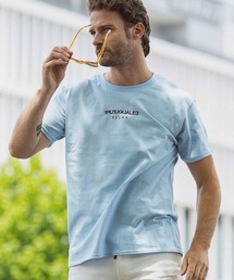 1PIU1UGUALE3 RELAX(ウノピゥウノウグァーレトレ)フロントロゴプリント 半袖Tシャツ