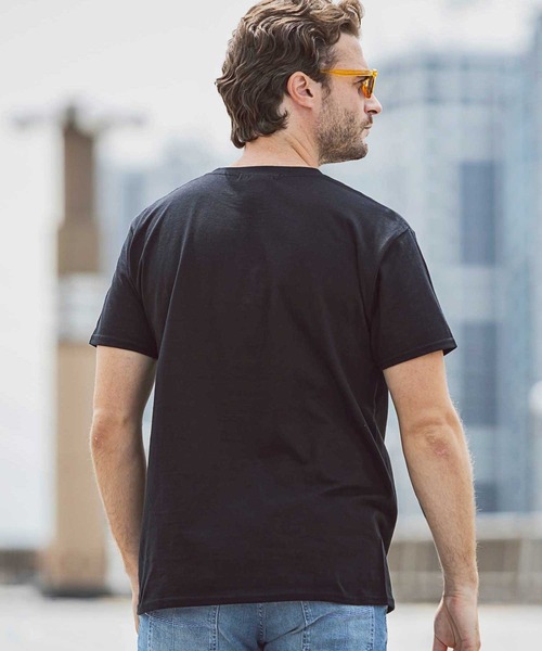 1PIU1UGUALE3 RELAX (ウノピゥウノウグァーレトレ リラックス)の「1PIU1UGUALE3 RELAX(ウノピゥウノウグァーレトレ)フロントロゴプリント 半袖Tシャツ(Tシャツ/カットソー・メンズ・ホワイト/チャコールグレー/ライトブルー/ブラック/ダークグリーン/ブルー/パープル/ピンク/ネイビー・SMALL/MEDIUM/LARGE/X-LARGE/XX-LARGE/XXX-LARGE)」の20枚目の写真