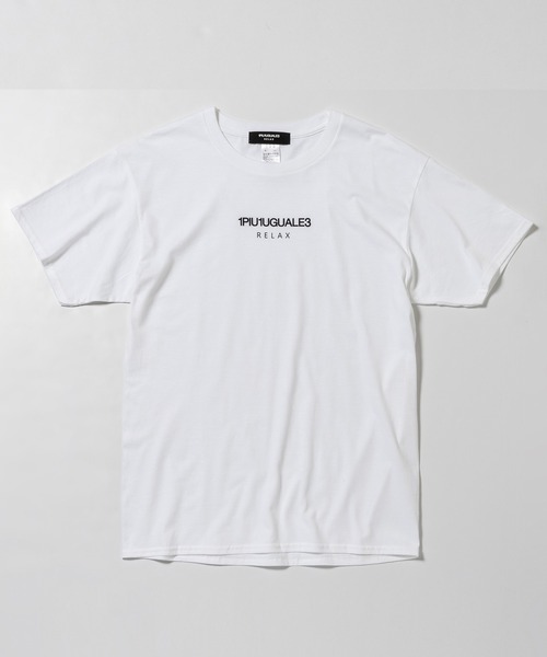 【1PIU1UGUALE3 RELAX】フロント ロゴ プリント Tシャツ 1PIU1UGUALE3 RELAX(ウノピゥウノウグァーレトレ)フロントロゴ