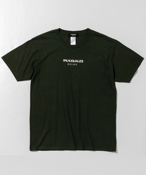 【1PIU1UGUALE3 RELAX】フロント ロゴ プリント Tシャツ 1PIU1UGUALE3 RELAX(ウノピゥウノウグァーレトレ)フロントロゴ