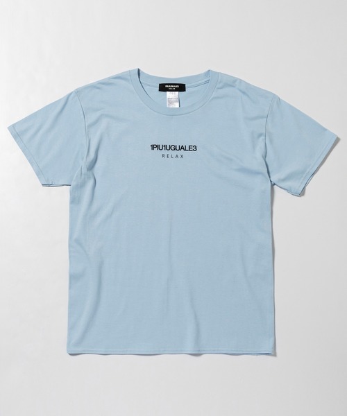 【1PIU1UGUALE3 RELAX】フロント ロゴ プリント Tシャツ 1PIU1UGUALE3 RELAX(ウノピゥウノウグァーレトレ)フロントロゴ