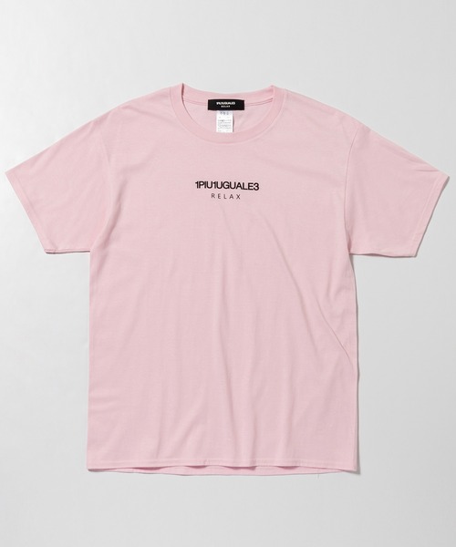 【1PIU1UGUALE3 RELAX】フロント ロゴ プリント Tシャツ 1PIU1UGUALE3 RELAX(ウノピゥウノウグァーレトレ)フロントロゴ