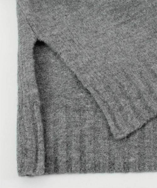 titivate（ティティベイト）の「ボトルネックニットワンピース（ワンピース・レディース・ブラック/ネイビー/杢グレー/キャメル/ライトベージュ・FREE/LONG）」の9枚目の写真