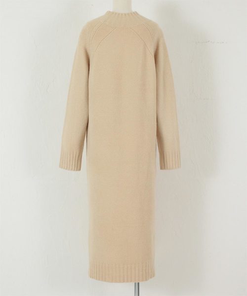 titivate（ティティベイト）の「ボトルネックニットワンピース（ワンピース・レディース・ブラック/ネイビー/杢グレー/キャメル/ライトベージュ・FREE/LONG）」の14枚目の写真