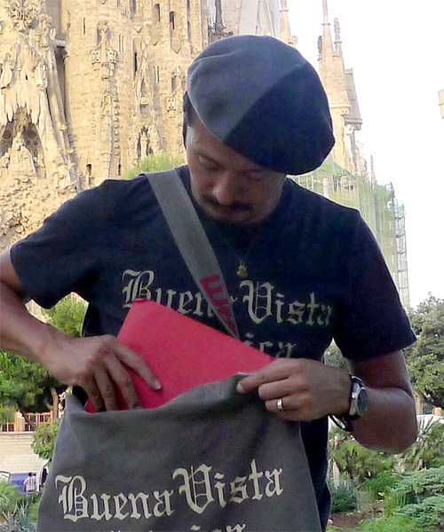 B印 YOSHIDA(BEAMS×PORTER)（ビージルシヨシダ）の「石塚啓次“BUENA VISTA” Basque Hat(12)（ハット・メンズ・グレー/チャコールグレー/ブラック/レッド系その他/ワイン/ブラック系その他・ONE SIZE）」の4枚目の写真