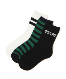 GLOBAL WORK | 【キッズ】ボーイズクルーソックス【3足セット】/820513(ソックス/靴下)