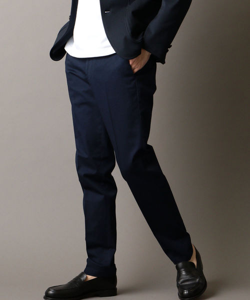 SHIPS JET BLUE（シップスジェットブルー）の「SHIPS JET BLUE: ツイルスリム ノープリーツパンツ ソリッド（チノパンツ・メンズ・チャコールグレー/ベージュ/ネイビー/オフホワイト・SMALL/MEDIUM/LARGE/X-SMALL）」の4枚目の写真