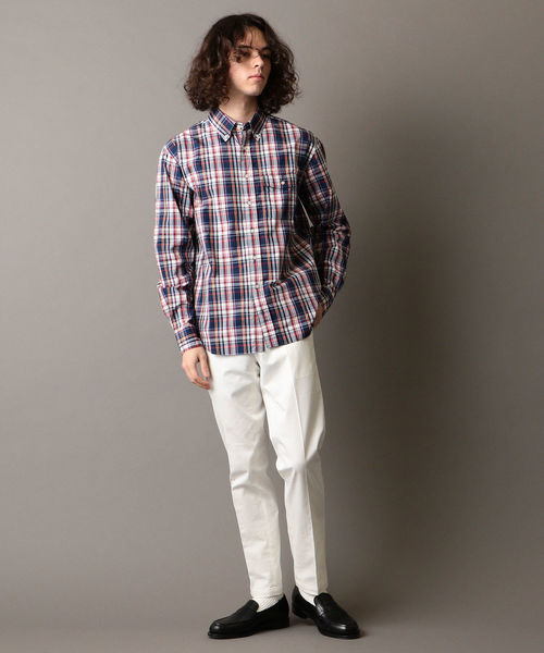 SHIPS JET BLUE（シップスジェットブルー）の「SHIPS JET BLUE: ツイルスリム ノープリーツパンツ ソリッド（チノパンツ・メンズ・チャコールグレー/ベージュ/ネイビー/オフホワイト・SMALL/MEDIUM/LARGE/X-SMALL）」の18枚目の写真