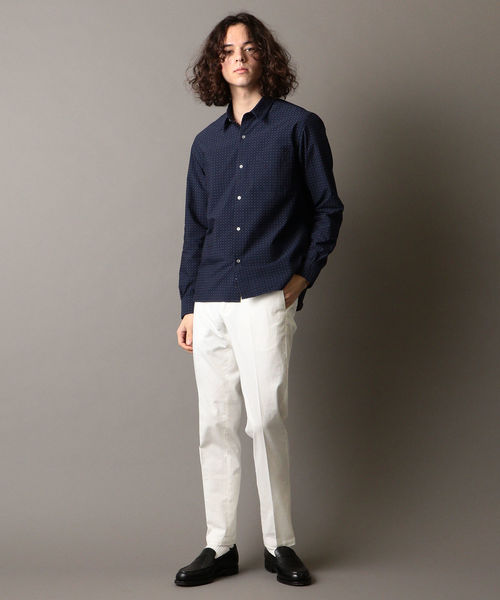 SHIPS JET BLUE（シップスジェットブルー）の「SHIPS JET BLUE: ツイルスリム ノープリーツパンツ ソリッド（チノパンツ・メンズ・チャコールグレー/ベージュ/ネイビー/オフホワイト・SMALL/MEDIUM/LARGE/X-SMALL）」の16枚目の写真