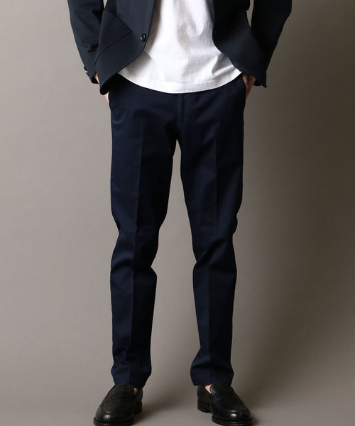 SHIPS JET BLUE（シップスジェットブルー）の「SHIPS JET BLUE: ツイルスリム ノープリーツパンツ ソリッド（チノパンツ・メンズ・チャコールグレー/ベージュ/ネイビー/オフホワイト・SMALL/MEDIUM/LARGE/X-SMALL）」の15枚目の写真