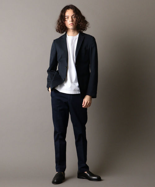 SHIPS JET BLUE（シップスジェットブルー）の「SHIPS JET BLUE: ツイルスリム ノープリーツパンツ ソリッド（チノパンツ・メンズ・チャコールグレー/ベージュ/ネイビー/オフホワイト・SMALL/MEDIUM/LARGE/X-SMALL）」の13枚目の写真