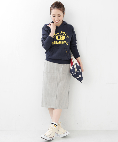 Ray BEAMS（レイビームス）の「JACKSON MATISSE×Ray BEAMS / 別注 "CAL POLY"スウェット（スウェット・レディース・グレー/ネイビー・ONE SIZE）」の16枚目の写真