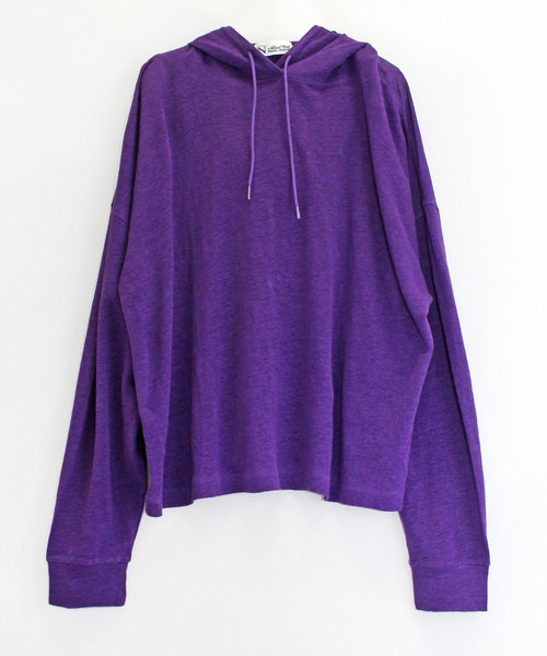 RNA-N（アールエヌエーエヌ）の「M1155 リネン天竺パーカー（パーカー・レディース・パープル/ブラウン/オフホワイト・MEDIUM）」の8枚目の写真