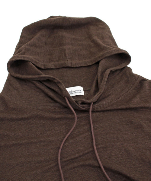 RNA-N（アールエヌエーエヌ）の「M1155 リネン天竺パーカー（パーカー・レディース・パープル/ブラウン/オフホワイト・MEDIUM）」の9枚目の写真