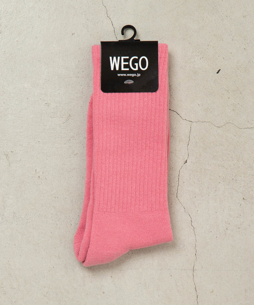 WEGO(ウィゴー)の「WEGO/プレーンリブソックス(ソックス/靴下・メンズ・イエロー/オレンジ/ホワイト/ブラック/グリーン/ブルー/ライトピンク/パープル/レッド/ブラウン/サックスブルー・FREE)」の9枚目の写真