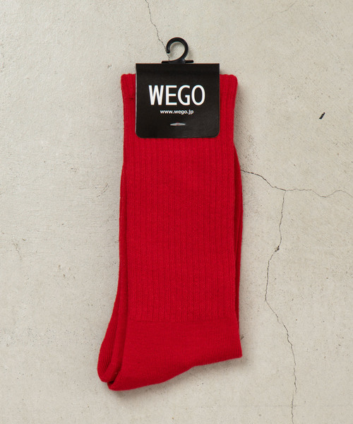 WEGO(ウィゴー)の「WEGO/プレーンリブソックス(ソックス/靴下・メンズ・イエロー/オレンジ/ホワイト/ブラック/グリーン/ブルー/ライトピンク/パープル/レッド/ブラウン/サックスブルー・FREE)」の10枚目の写真