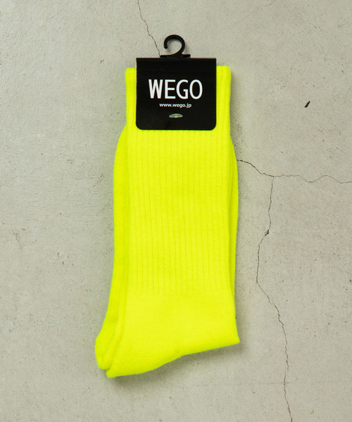 WEGO(ウィゴー)の「WEGO/プレーンリブソックス(ソックス/靴下・メンズ・イエロー/オレンジ/ホワイト/ブラック/グリーン/ブルー/ライトピンク/パープル/レッド/ブラウン/サックスブルー・FREE)」の8枚目の写真