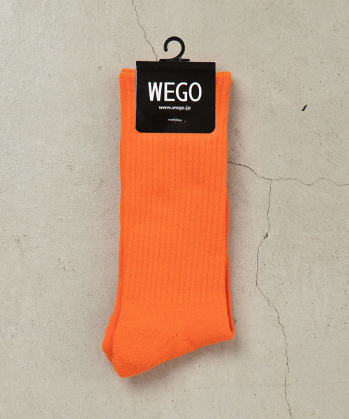 WEGO(ウィゴー)の「WEGO/プレーンリブソックス(ソックス/靴下・メンズ・イエロー/オレンジ/ホワイト/ブラック/グリーン/ブルー/ライトピンク/パープル/レッド/ブラウン/サックスブルー・FREE)」の11枚目の写真