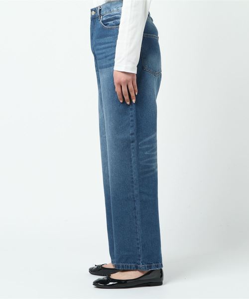 Culture Medium（カルチャーミディアム）の「10ozデニムハイウエストパンツ（デニムパンツ・レディース・ネイビー/サックスブルー/ブルー・FREE）」の10枚目の写真