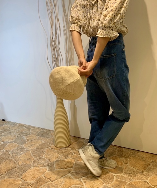 Culture Medium（カルチャーミディアム）の「10ozデニムハイウエストパンツ（デニムパンツ・レディース・ネイビー/サックスブルー/ブルー・FREE）」の9枚目の写真