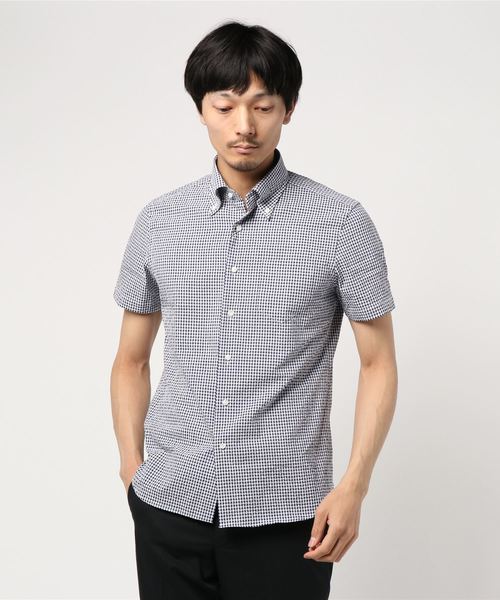 EDIFICE（エディフィス）の「ハンソデ クールマックスギンガムチェック ボタンダウンシャツ（シャツ/ブラウス・メンズ・ダークブルー・44/46/48）」の14枚目の写真