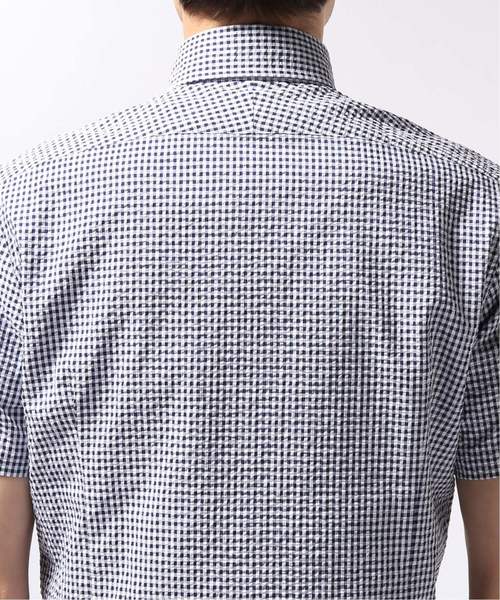 EDIFICE（エディフィス）の「ハンソデ クールマックスギンガムチェック ボタンダウンシャツ（シャツ/ブラウス・メンズ・ダークブルー・44/46/48）」の10枚目の写真