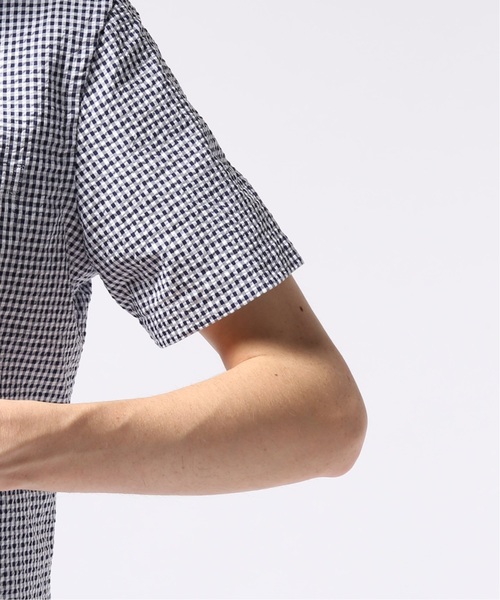 EDIFICE（エディフィス）の「ハンソデ クールマックスギンガムチェック ボタンダウンシャツ（シャツ/ブラウス・メンズ・ダークブルー・44/46/48）」の15枚目の写真