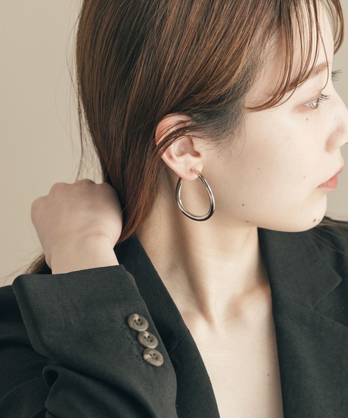 SMELLY（スメリー）の「メタルマガリフープイヤリング（イヤリング・レディース・ゴールド/シルバー・-）」の19枚目の写真