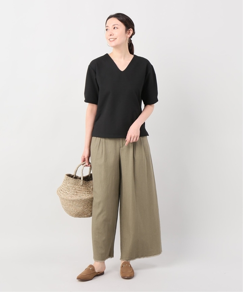 JOINT WORKS(ジョイントワークス)の「700 カットミラノプルオーバー(Tシャツ/カットソー・レディース・ブラック/ライトグレー・FREE)」の6枚目の写真