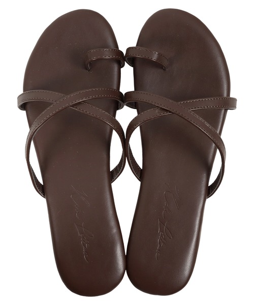 KOBE LETTUCE（コウベレタス）の「サムループクロスフラットサンダル（サンダル・レディース・パイソン/ブラウン/グレイッシュベージュ/ブラック/シルバー/アイボリー/ブラウン系その他/ベージュ系その他/ブラック系その他/その他・S/L/LL/M）」の17枚目の写真