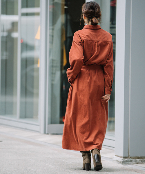 Munich（ミューニック）の「シャツコールロングシャツワンピース